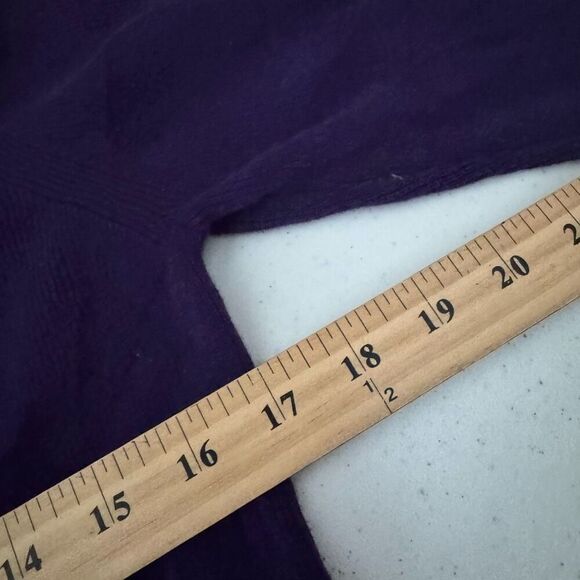 Polo Jeans Company Purple Ribbed Women’s Sweater Size Large Turtle Neck Preppy - Picture 10 of 12